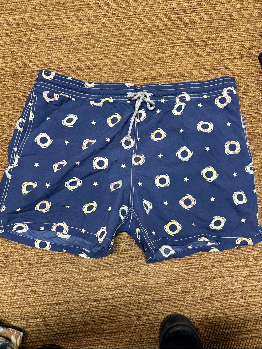Vilebrequin Royal Blue Swim Trunks with Light Blue Drawstring